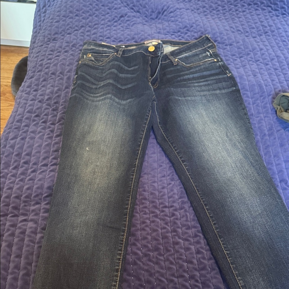 Kut from the Kloth Dark Blue Straight Leg Jeans
